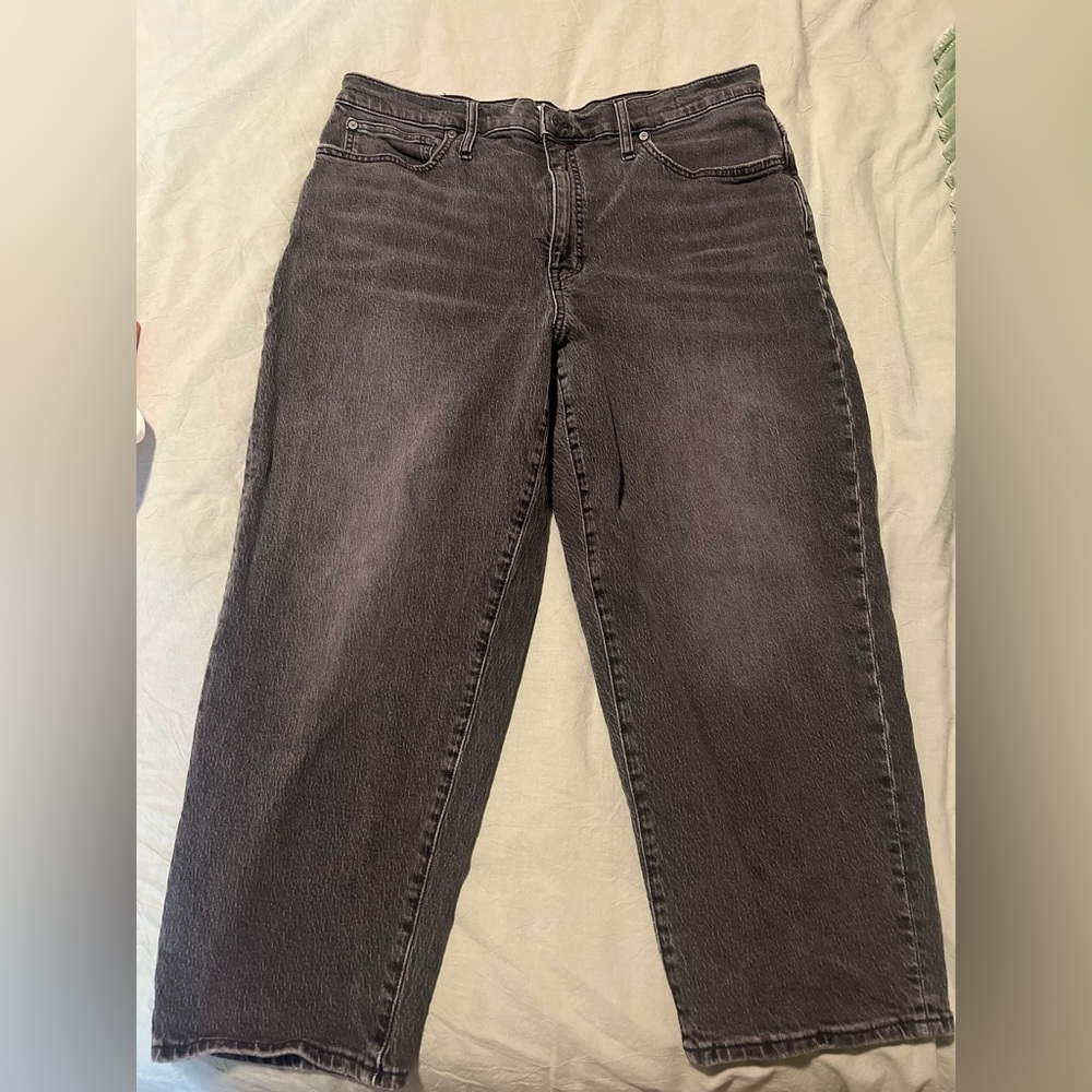 Madewell Balloons Jeans- black/gray wash